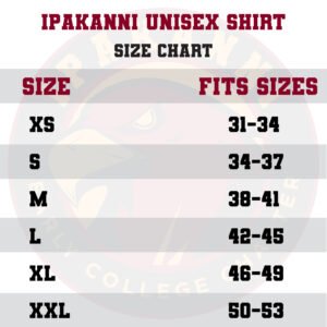 Unisex Shirt Size Chart